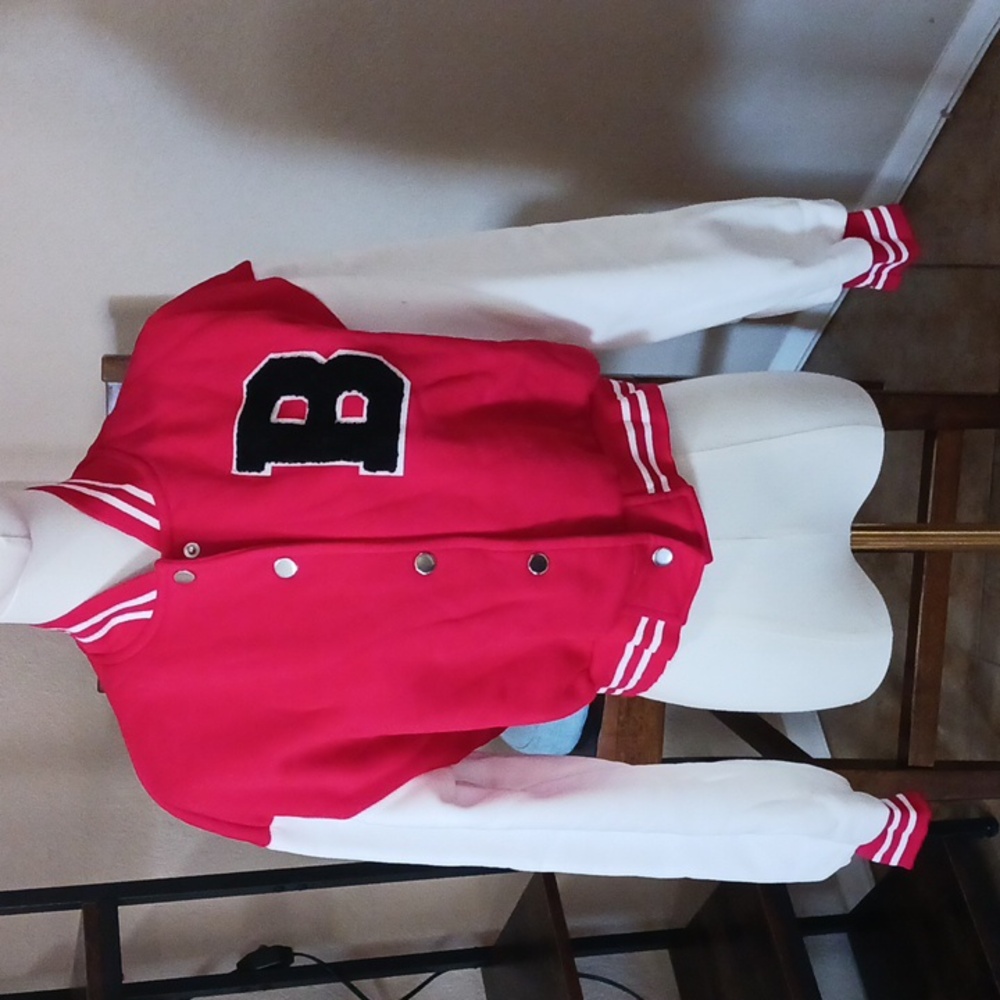 NWOT- Varsity Style Crop Jacket For Junior Girls
